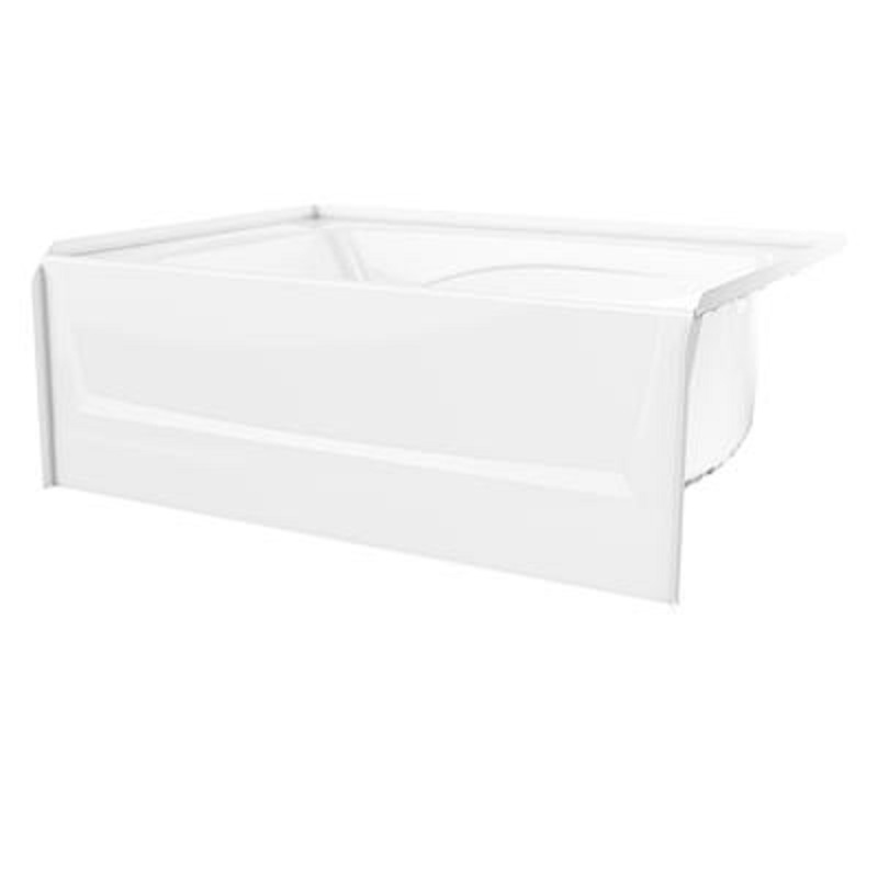 60x42" AFR Alcove Bathtub in White w/Left-Hand Drain