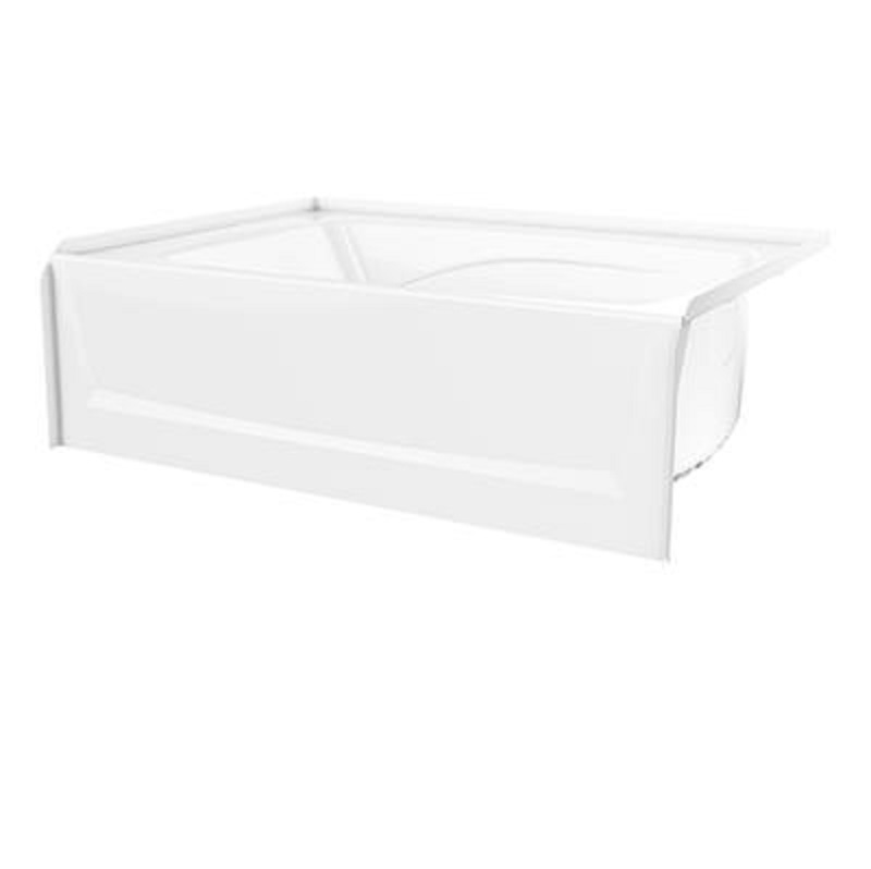 60x42" AFR Alcove Bathtub in White w/Left-Hand Drain