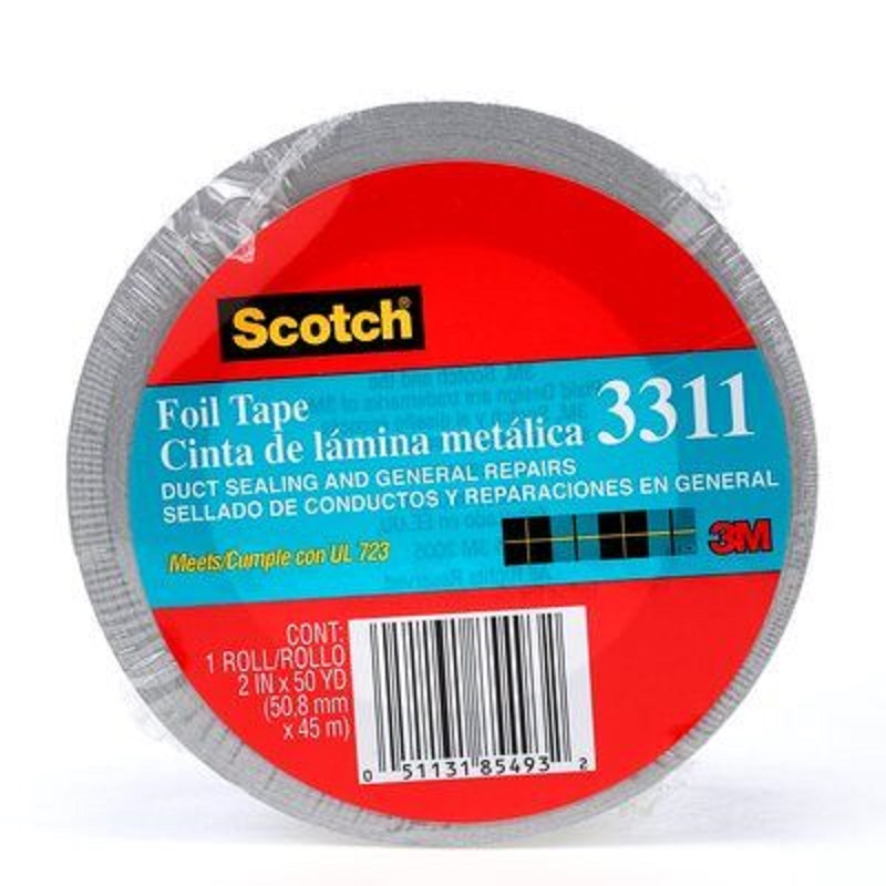 3M Scotch 2"x50 yds Foil Tape Roll