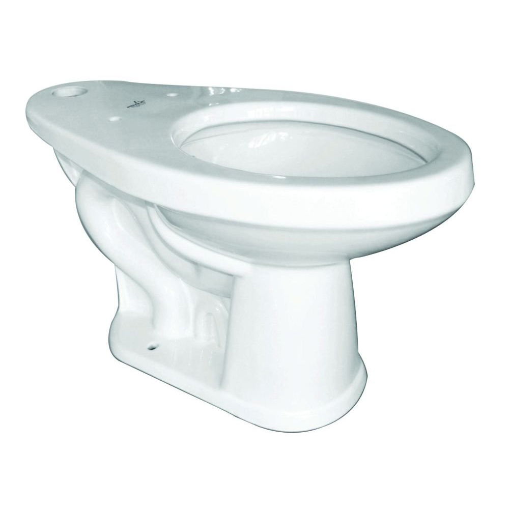 Elongated Right Height Dual Flush Toilet Bowl Only in White **SEAT NOT INCLUDED**