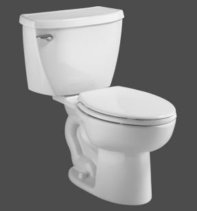 Cadet Universal Toilet Bowl Only Elongated Black **SEAT NOT INCLUDED**