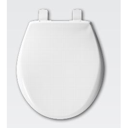 Affinity White Round Toilet Slow Close Seat w/Cover