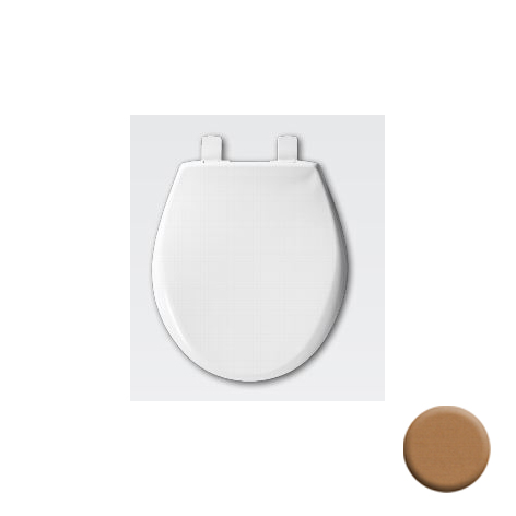 Affinity Almond Round Toilet Slow Close Seat w/Cover