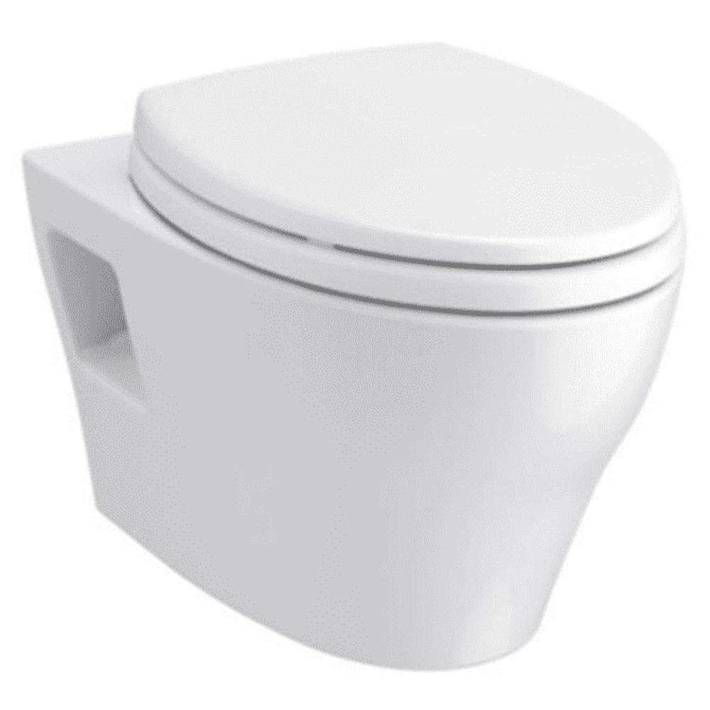 AP Wall-Hung Elongated Toilet in Cotton White