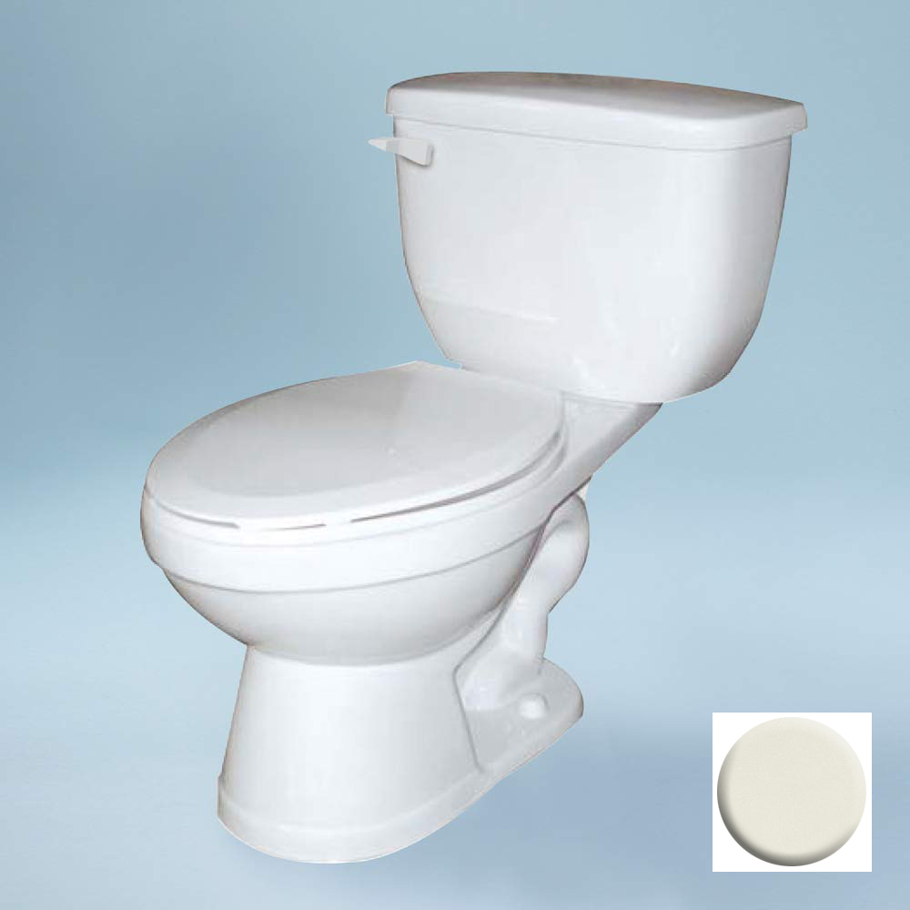 Madison 2-pc Round All-In-One Toilet Kit in Biscuit
