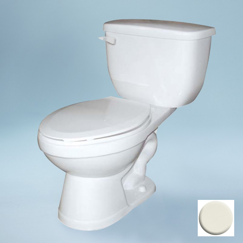 Madison 2-pc HET Round Front Toilet/Tank, No Seat in Biscuit