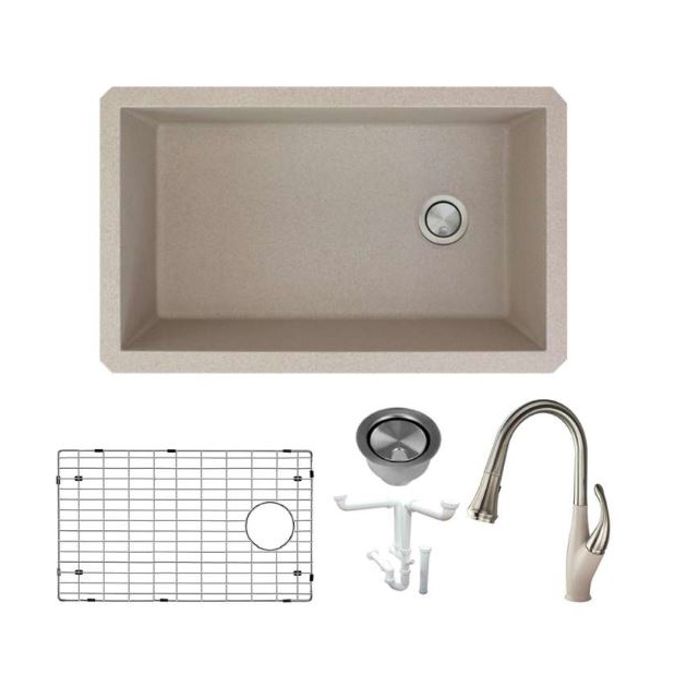 Radius 31-3/4x19-1/8x9-1/2" 1-Bowl Kitchen Sink/Fct Kit Café