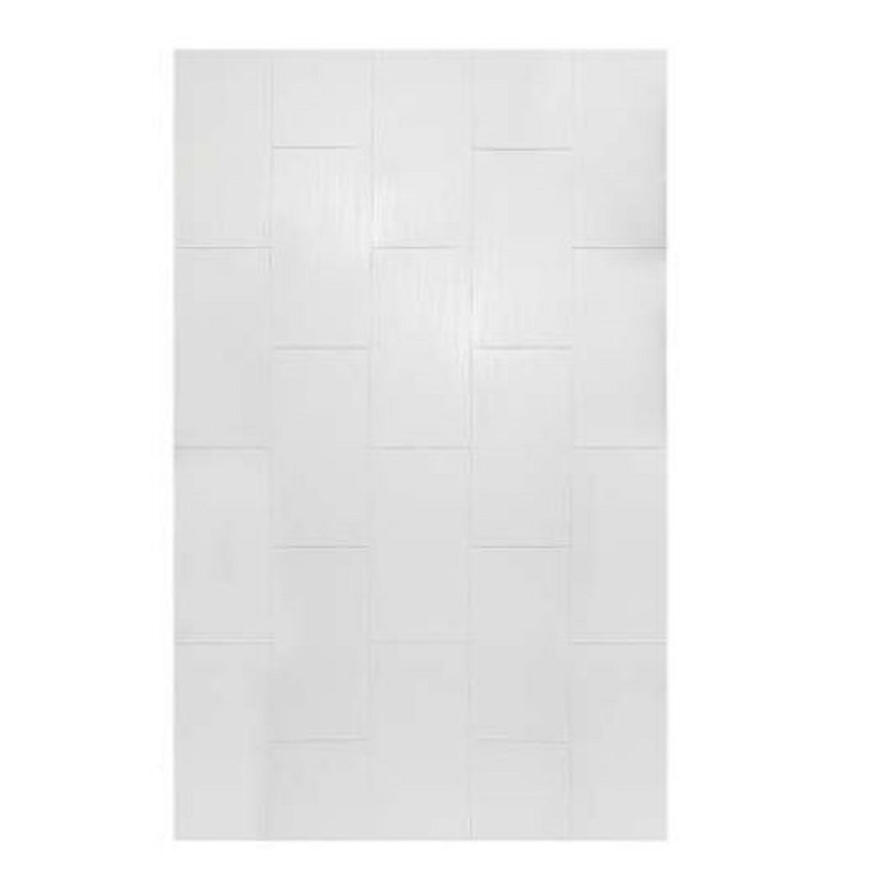 Prodigy 48x96" Vertical Tile Shower Wall Panel in White