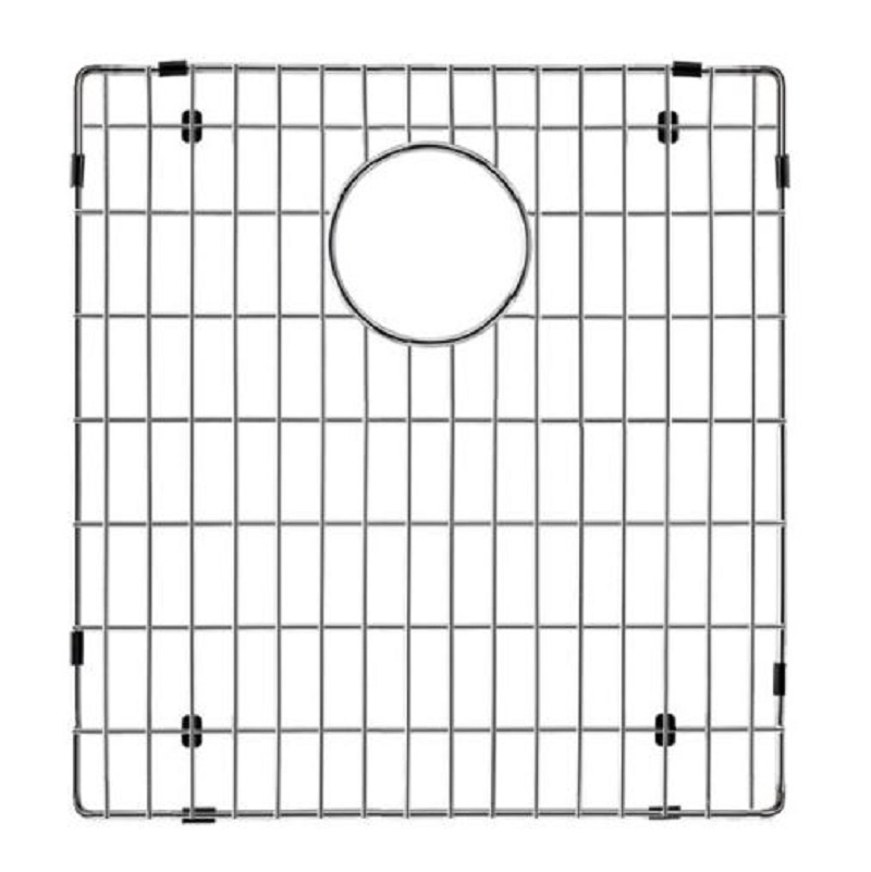 Radius 14-25/64x14-31/64" Stainless Steel Left Bowl Sink Grid