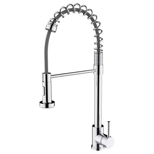 Cuisine Pro Single Hole Pull-Down Kitchen Faucet in Polished Chrome