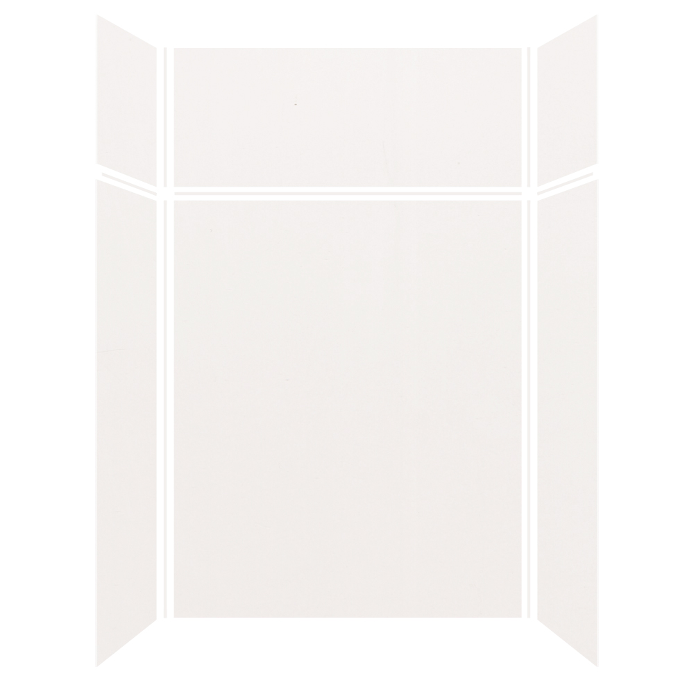 Expressions 48x36x96" Transition Wall Kit in White