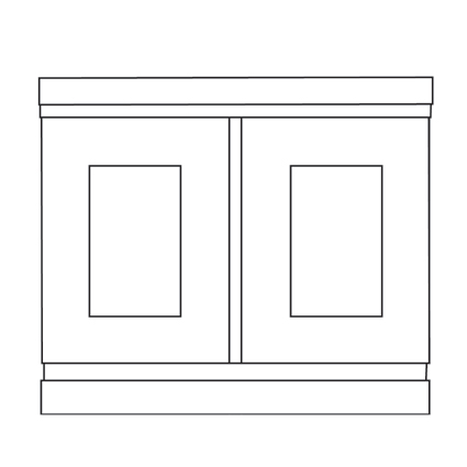 Brookfield 31-1/2x18" End Tub Skirt Panel in White