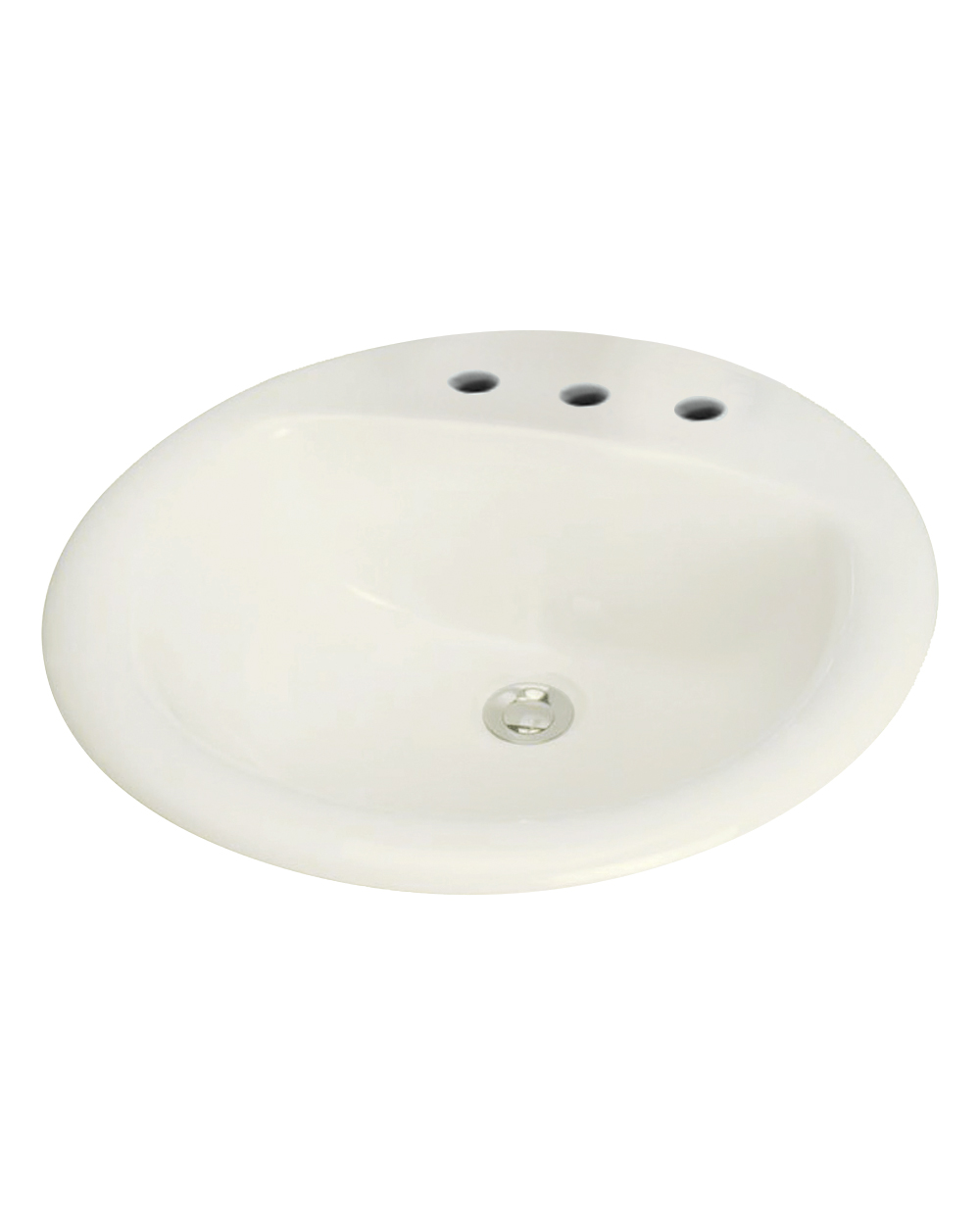 Preston 20x20" Drop-In Lav Sink in Biscuit w/8" Centerset Holes
