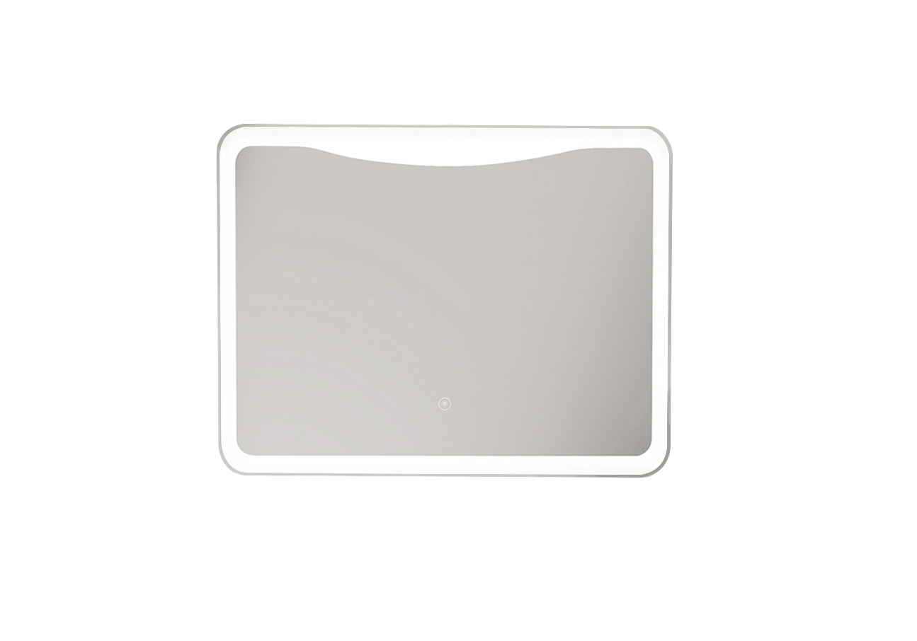 LED-Backlit Contemporary Mirror 31.50x27.56" w/Touch Sensor