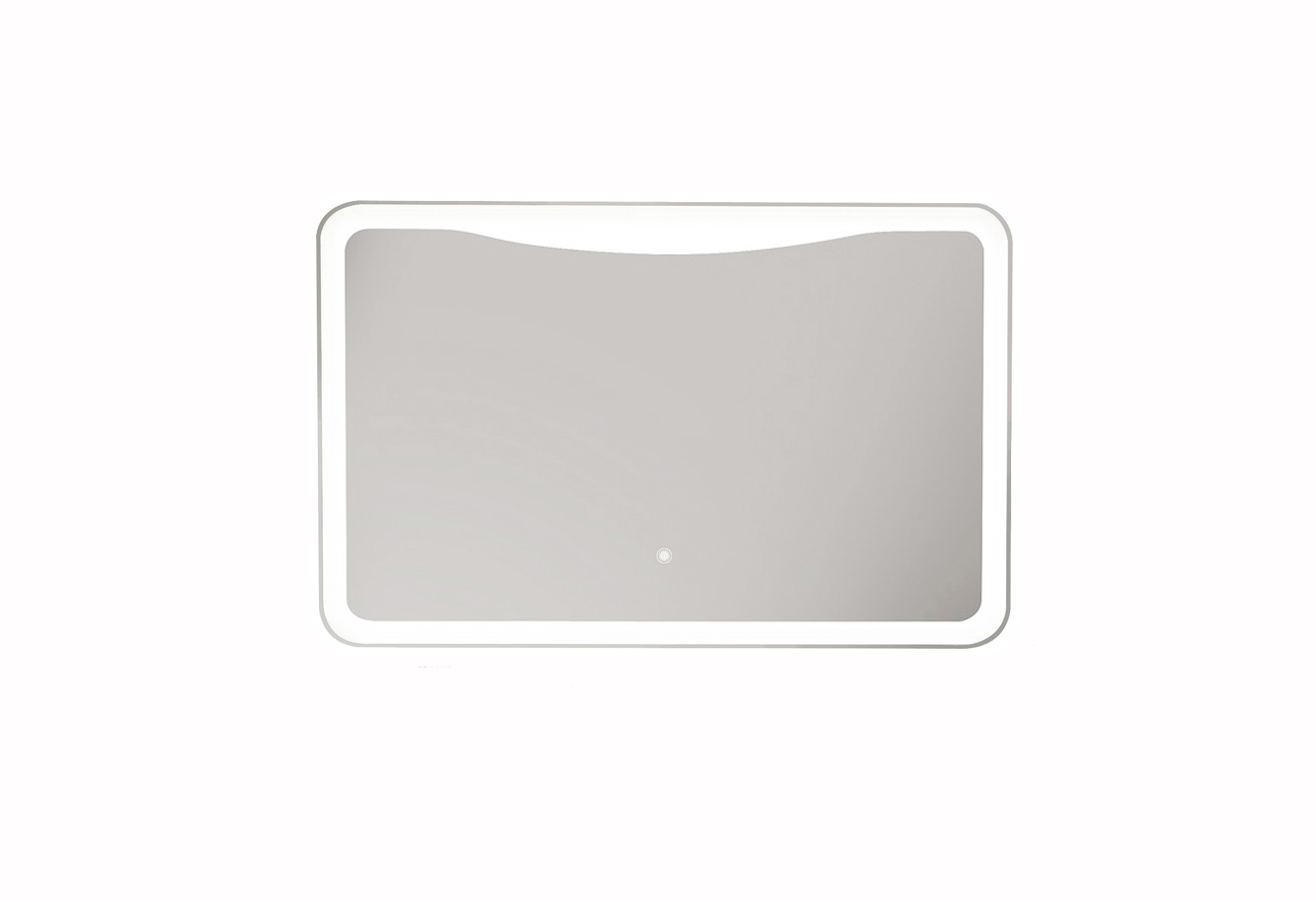 LED-Backlit Contemporary Mirror 47.24x27.56" w/Touch Sensor