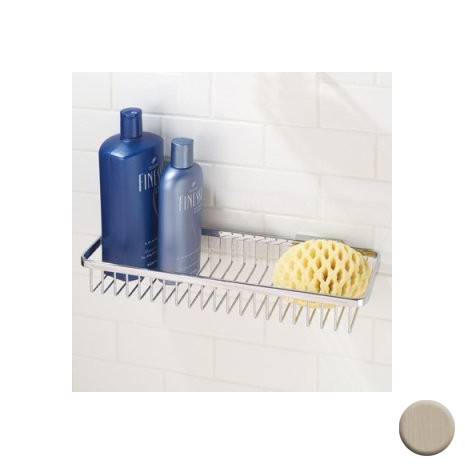 Hotelier 15" Shower Basket in Satin Nickel