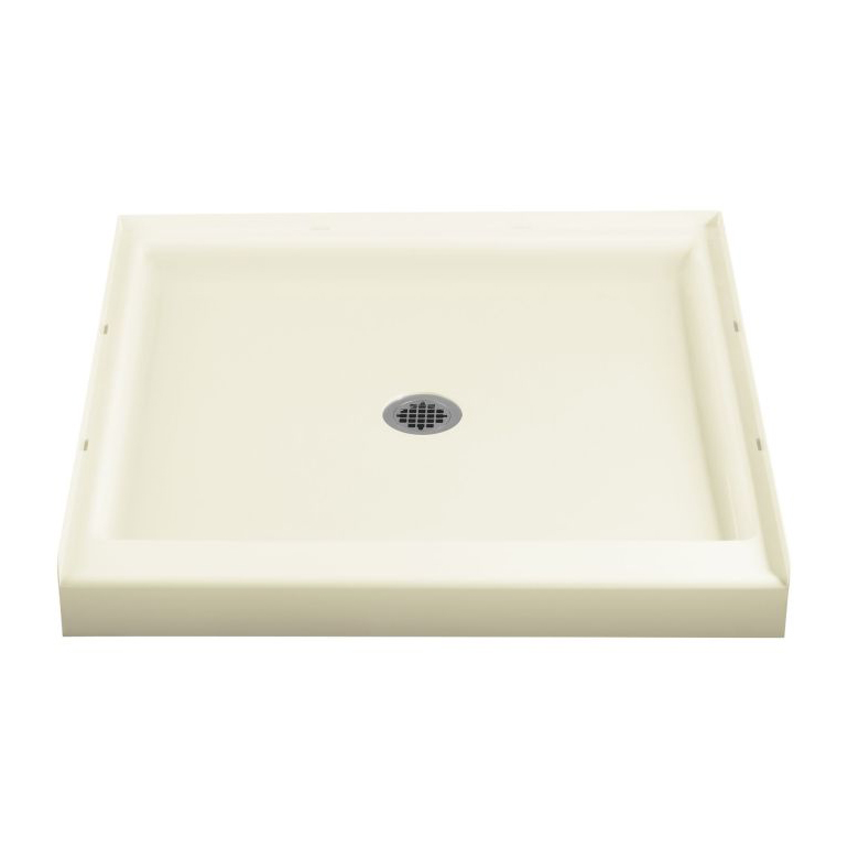 Ensemble 36x36x4-1/2" Vikrell Shower Base in Biscuit