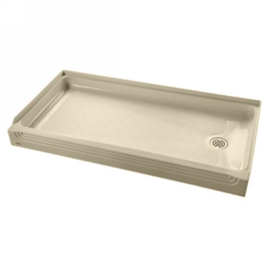 Acrylux Shower Base 59-7/8x31-1/4x6-1/8" in Bone RH Drain