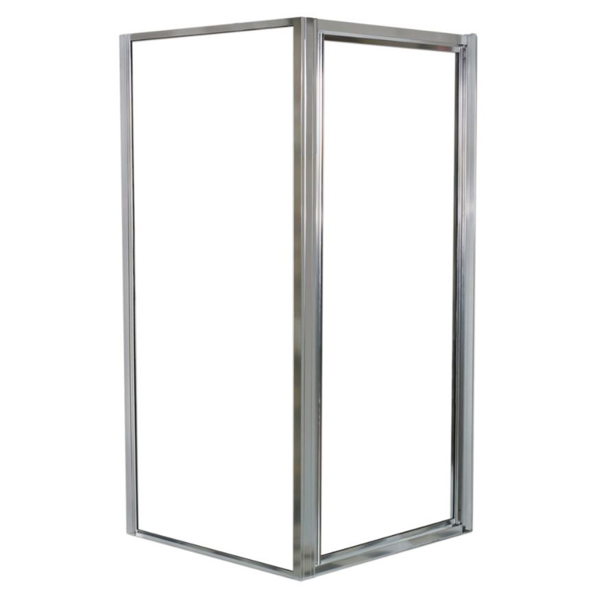 STYLEMATE 29x70" Shower Door Enclosure w/Clear Stripes Glass
