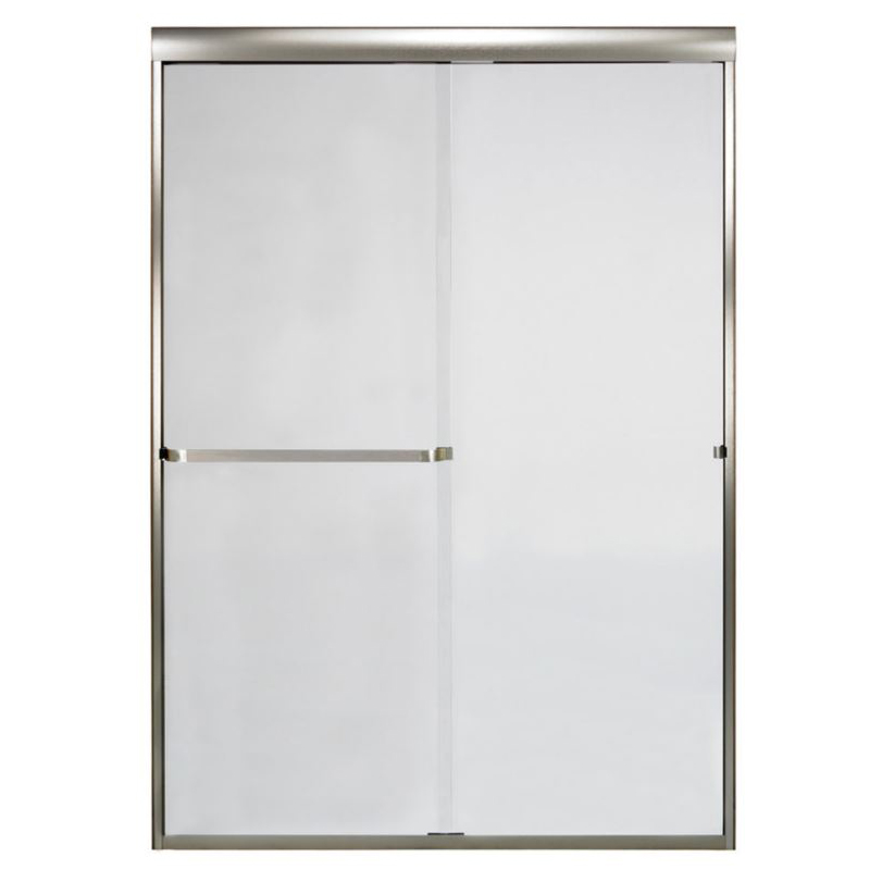 STYLEMATE 60" By-Pass Frameless Shower Door in Nickel/Clear