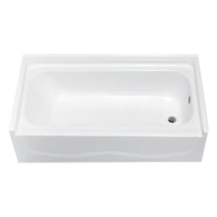 Bathtub 60x32-3/4x16" w/15" Apron & Left Drain in White