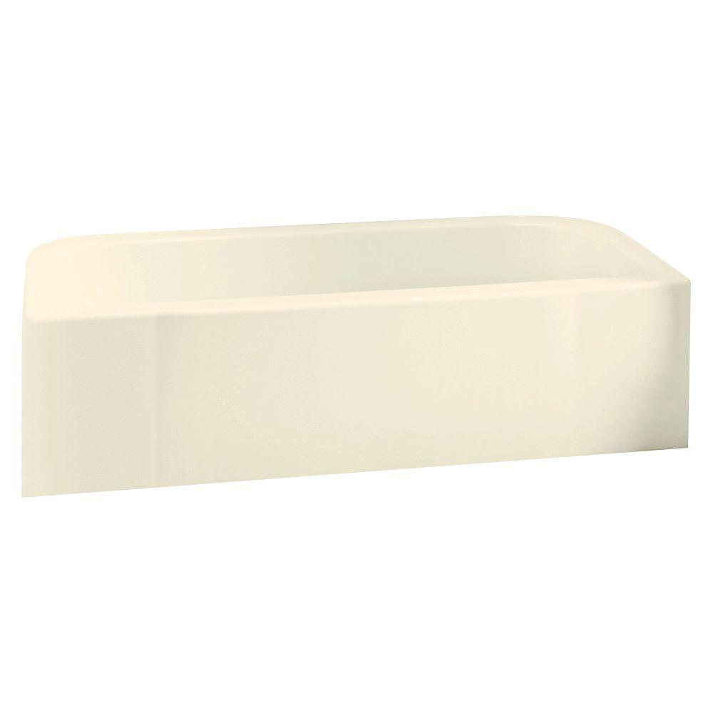 Accord 60x30x15" Vikrell Bathtub w/Left Drain in Biscuit