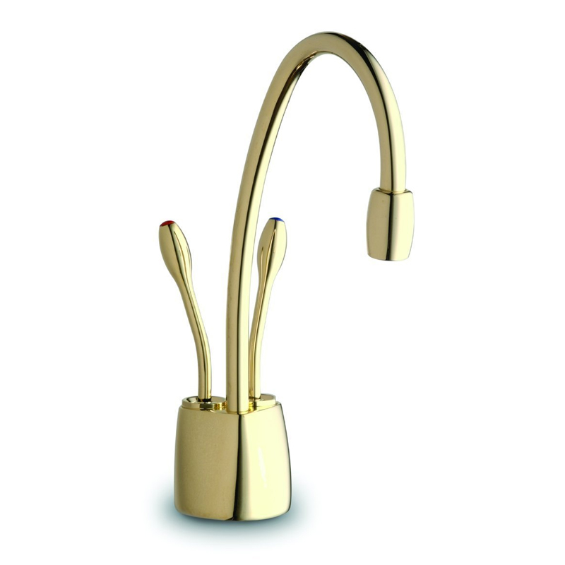 Indulge Contemporary Hot & Cold Water Faucet in French Gold