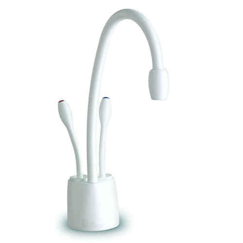 Indulge Contemporary Hot & Cold Water Faucet in White