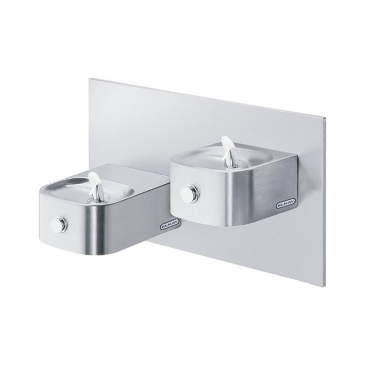 Elkay Soft Sides Bi-Level Reverse Water Fountain in Stainless