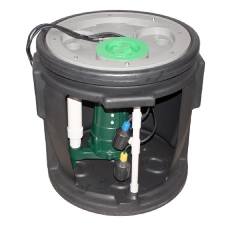 Simplex Preassembled Sewage System 1/2 HP M266 Pump & Basin w/2" Vent