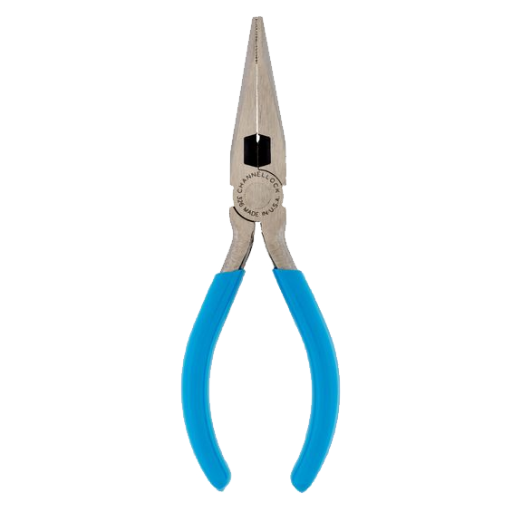 6" Side Cutting Long Nose Pliers w/Cutter