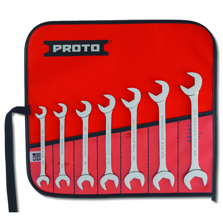 WRENCH SET 7PC ANGLE OPEN END J3100A