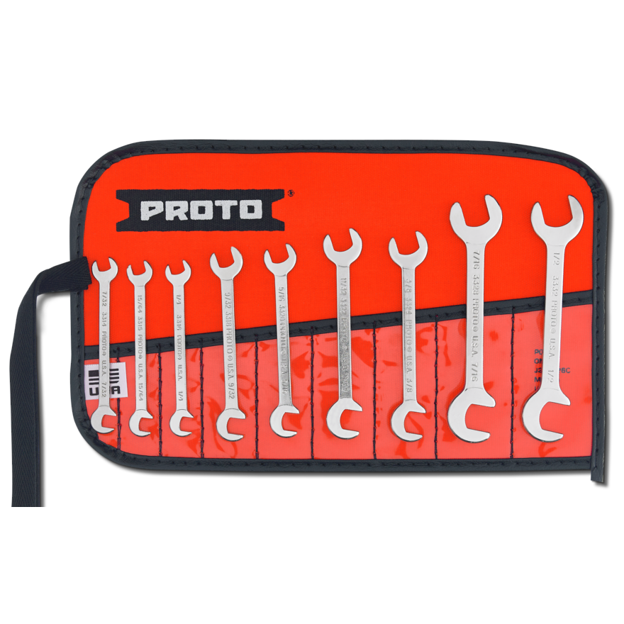 WRENCH SET 9PC ANGLE OPEN END J3300A