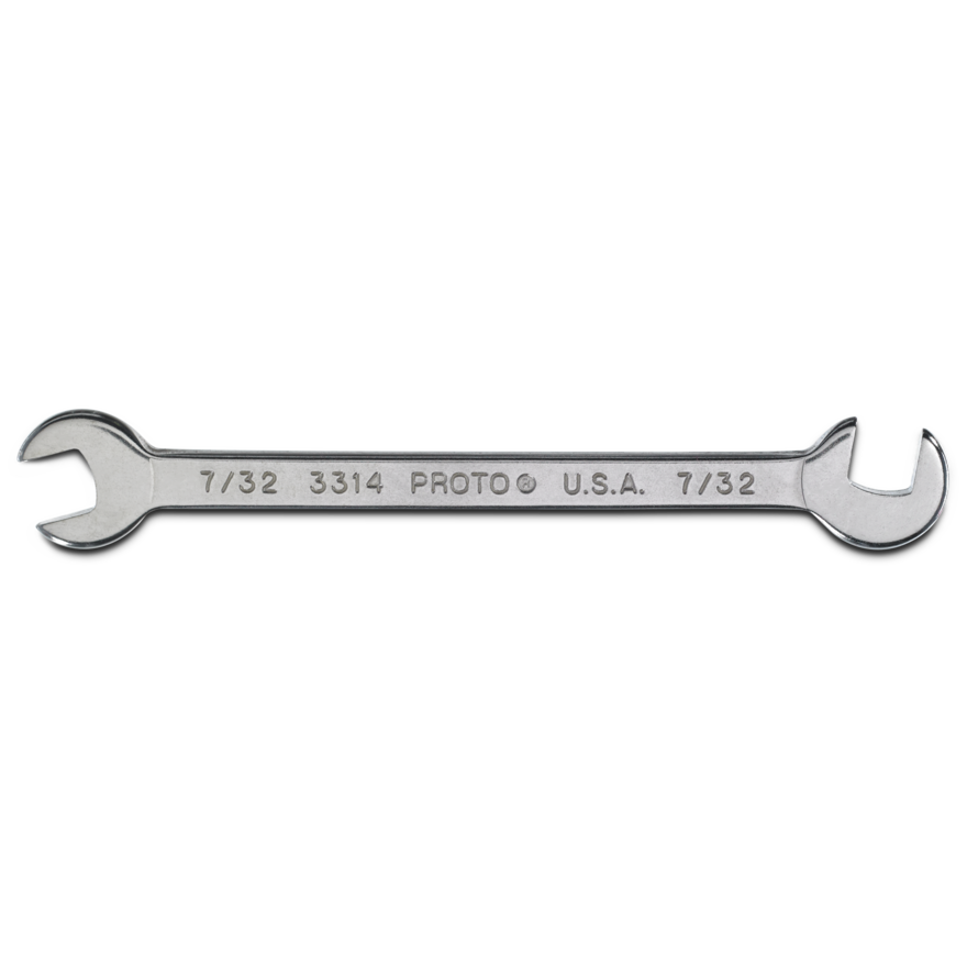 WRENCH 7/32 SHRT ANGL OPEN END J3314