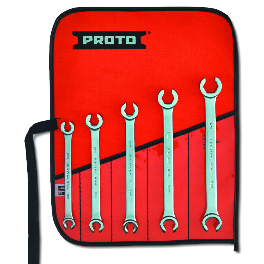 WRENCH SET 5PC DBL END FLARE J3700M - METRIC 6PT
